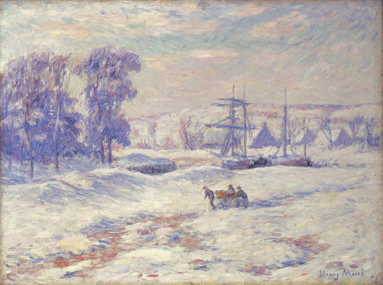 Neve a Quimper, 1909 da Henry Moret