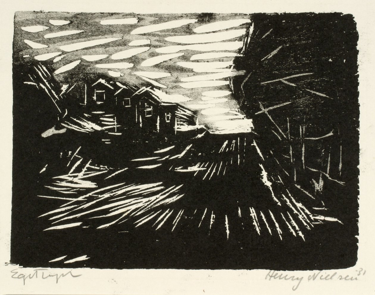 Strada larga, case, alberi da Henry Nielsen