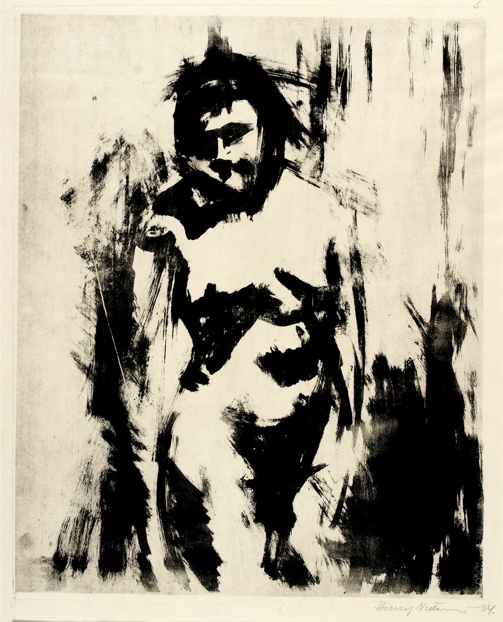Modello in piedi visto di fronte da Henry Nielsen
