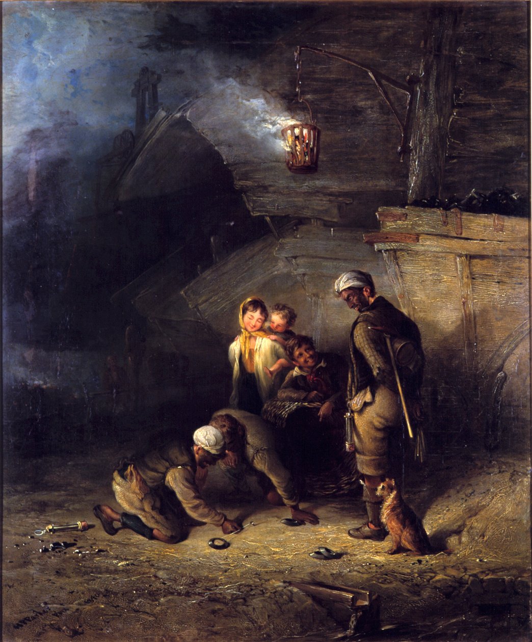 Minatori che giocano a quoits da Henry Perlee Parker