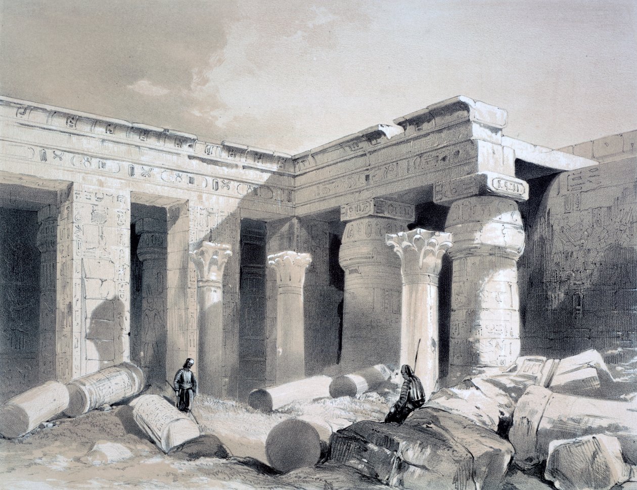 Medinet Abou, Tebe, Egitto, XIX secolo da Henry Pilleau