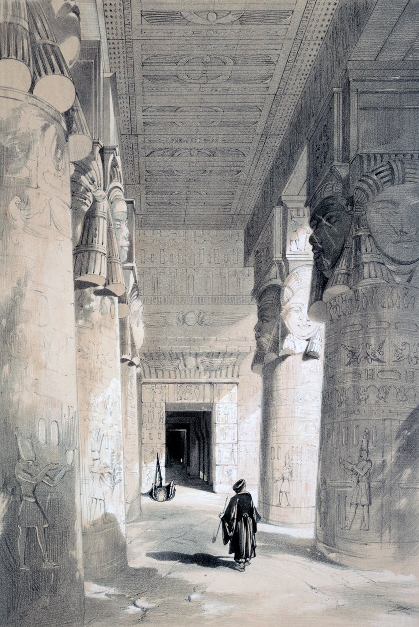 Tempio di Denderah, Egitto, XIX secolo da Henry Pilleau