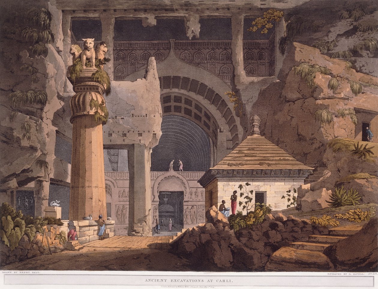 Antichi scavi a Carli, 1824 da Henry Salt