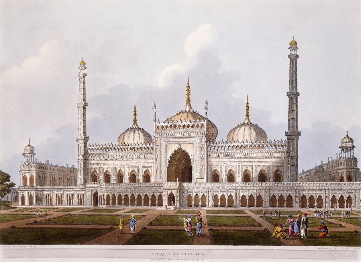 Moschea a Lucknow, 1824 da Henry Salt