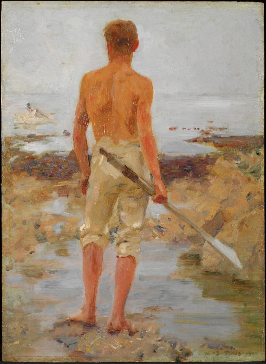 Un ragazzo con un remo da Henry Scott Tuke