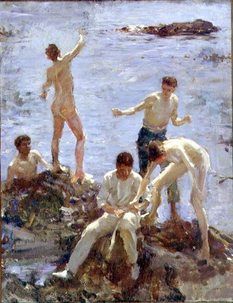 Ragazzi che fanno il bagno da Henry Scott Tuke