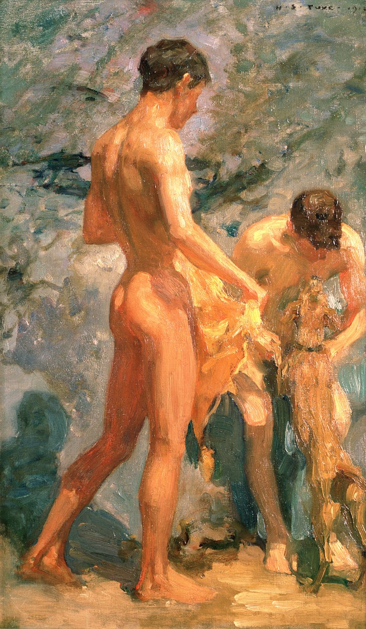 Ragazzi che fanno il bagno, 1912 da Henry Scott Tuke