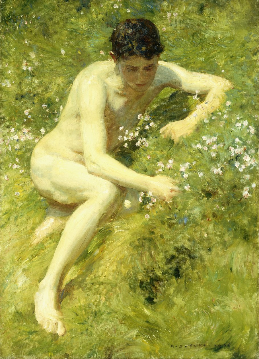 Nel prato da Henry Scott Tuke