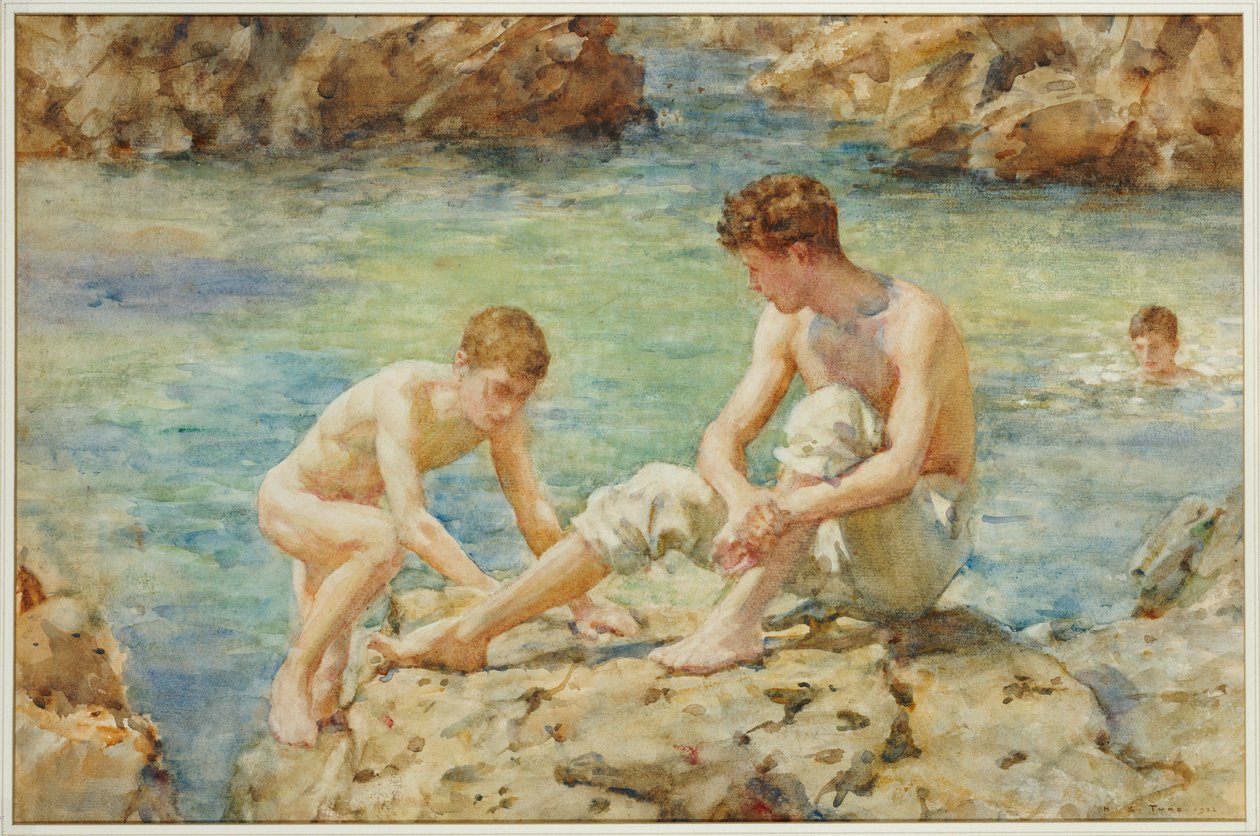 I Bagnanti, 1922 da Henry Scott Tuke