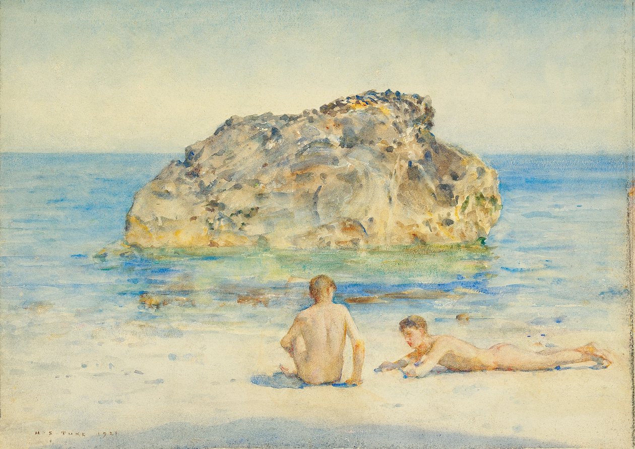 I Bagnanti, 1921 da Henry Scott Tuke