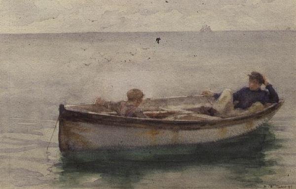 Due Ragazzi in una Barca a Remi da Henry Scott Tuke
