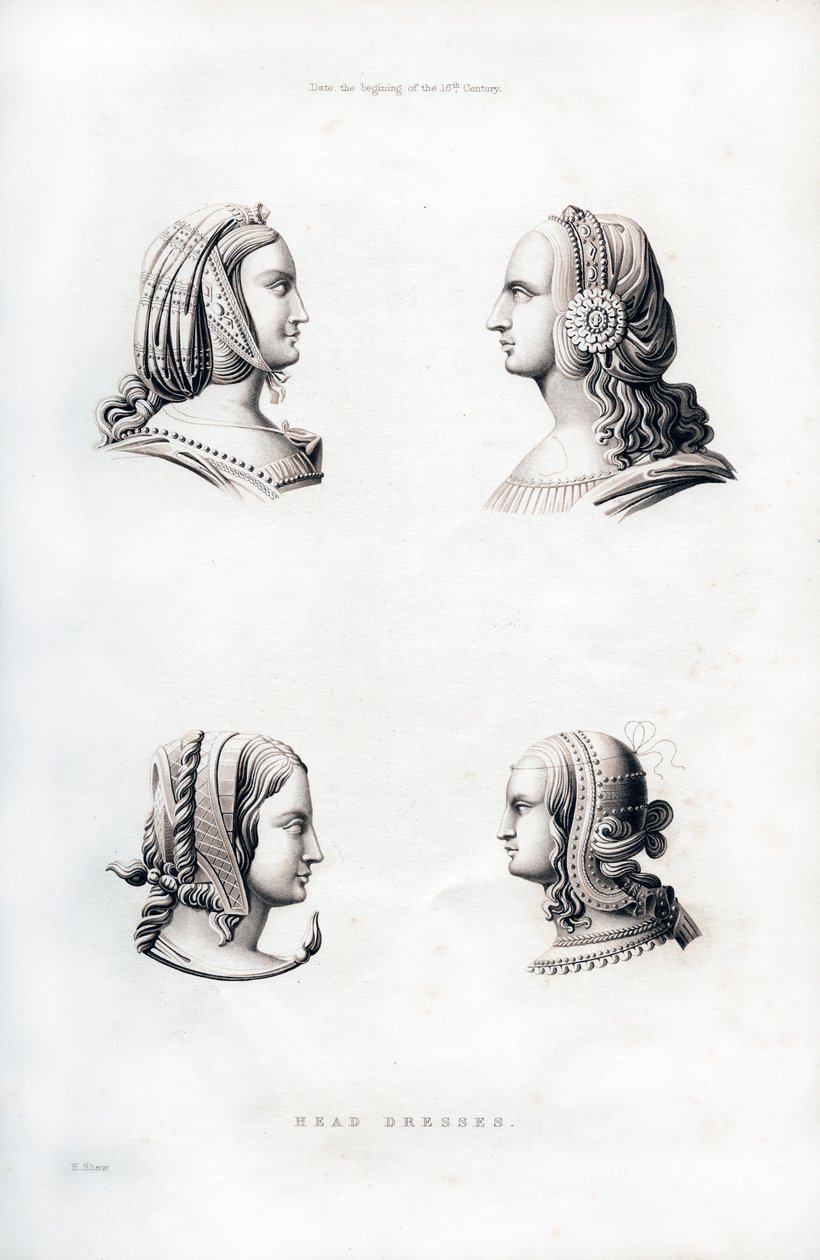 Copricapi, inizio XVI secolo da Henry Shaw