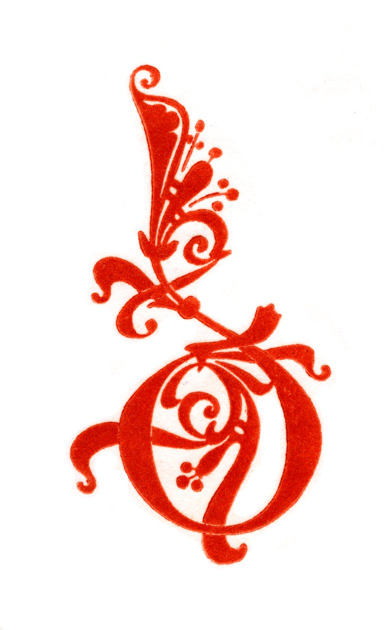 Lettera iniziale D, 10° secolo da Henry Shaw