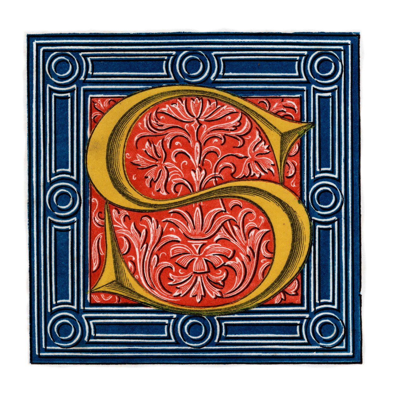 Lettera iniziale S, 1843 da Henry Shaw