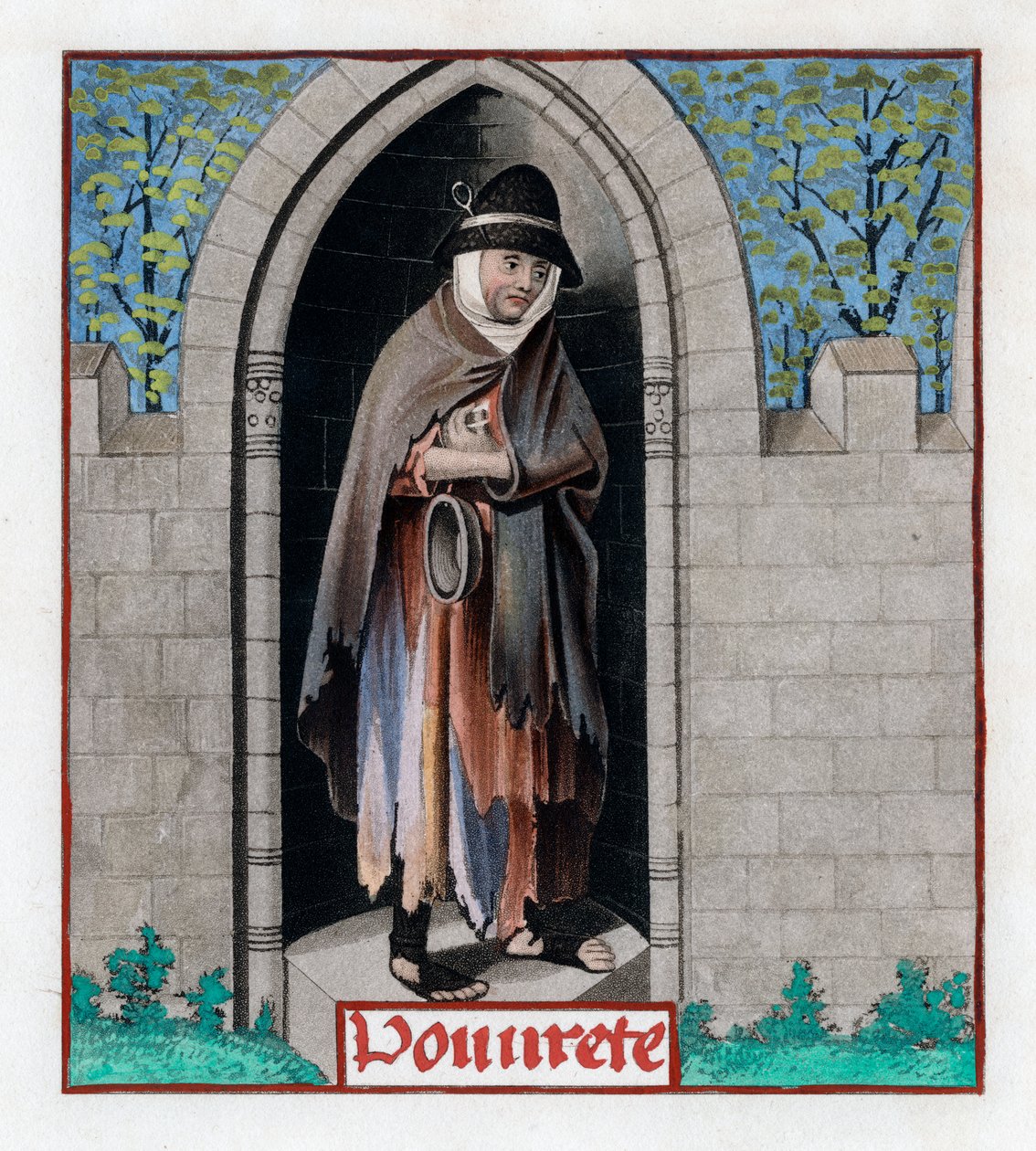 Povertà, c1480, 1843 da Henry Shaw