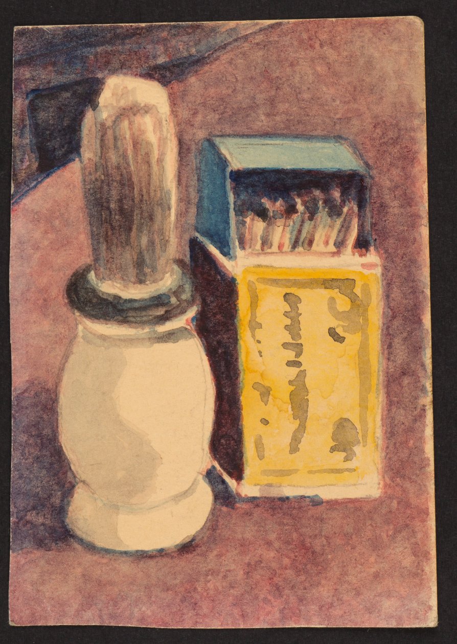 Pennello da barba e fiammiferi, c.1930 da Henry Silk
