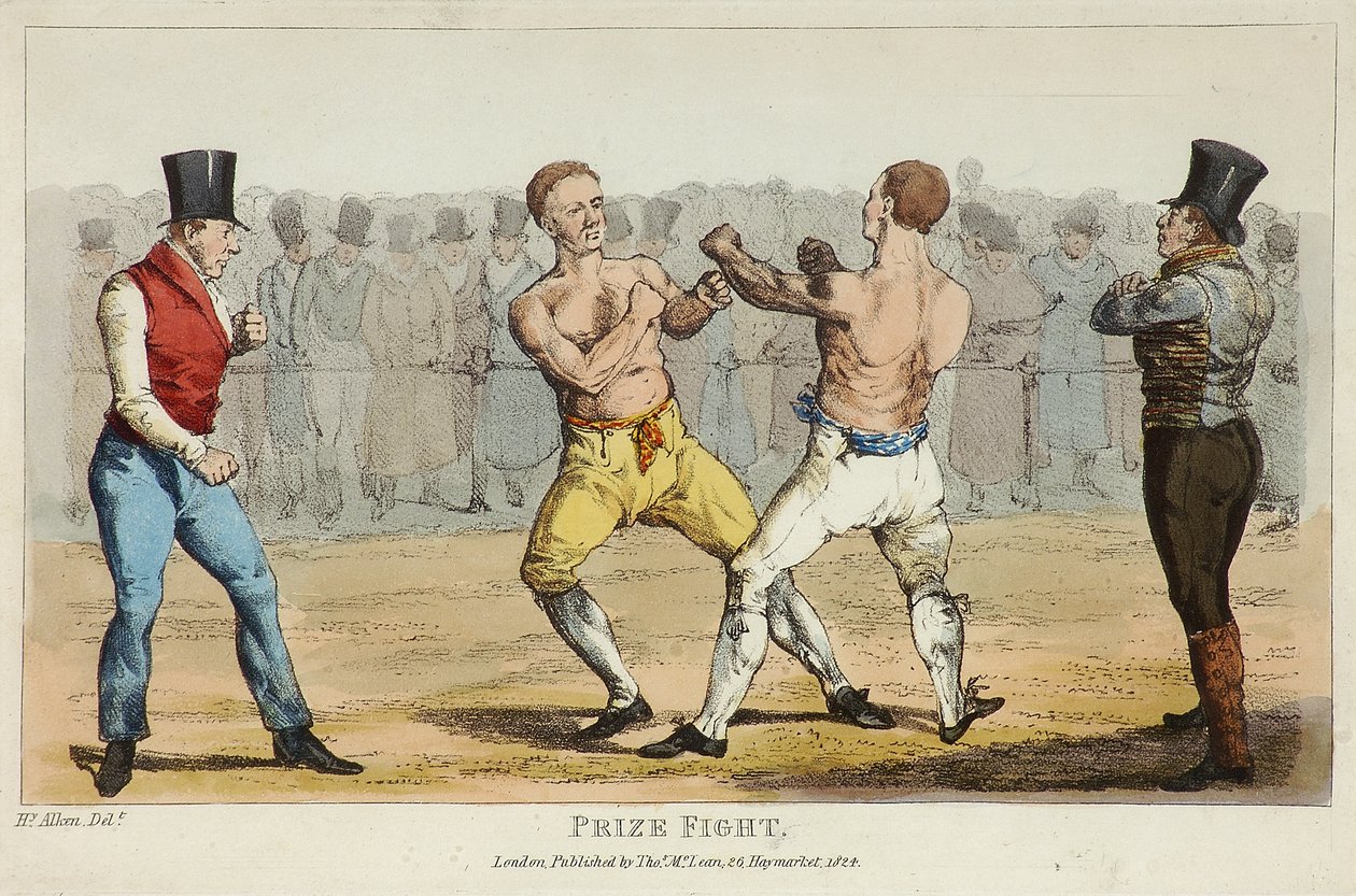 Combattimento di pugilato da Henry Thomas (after) Alken