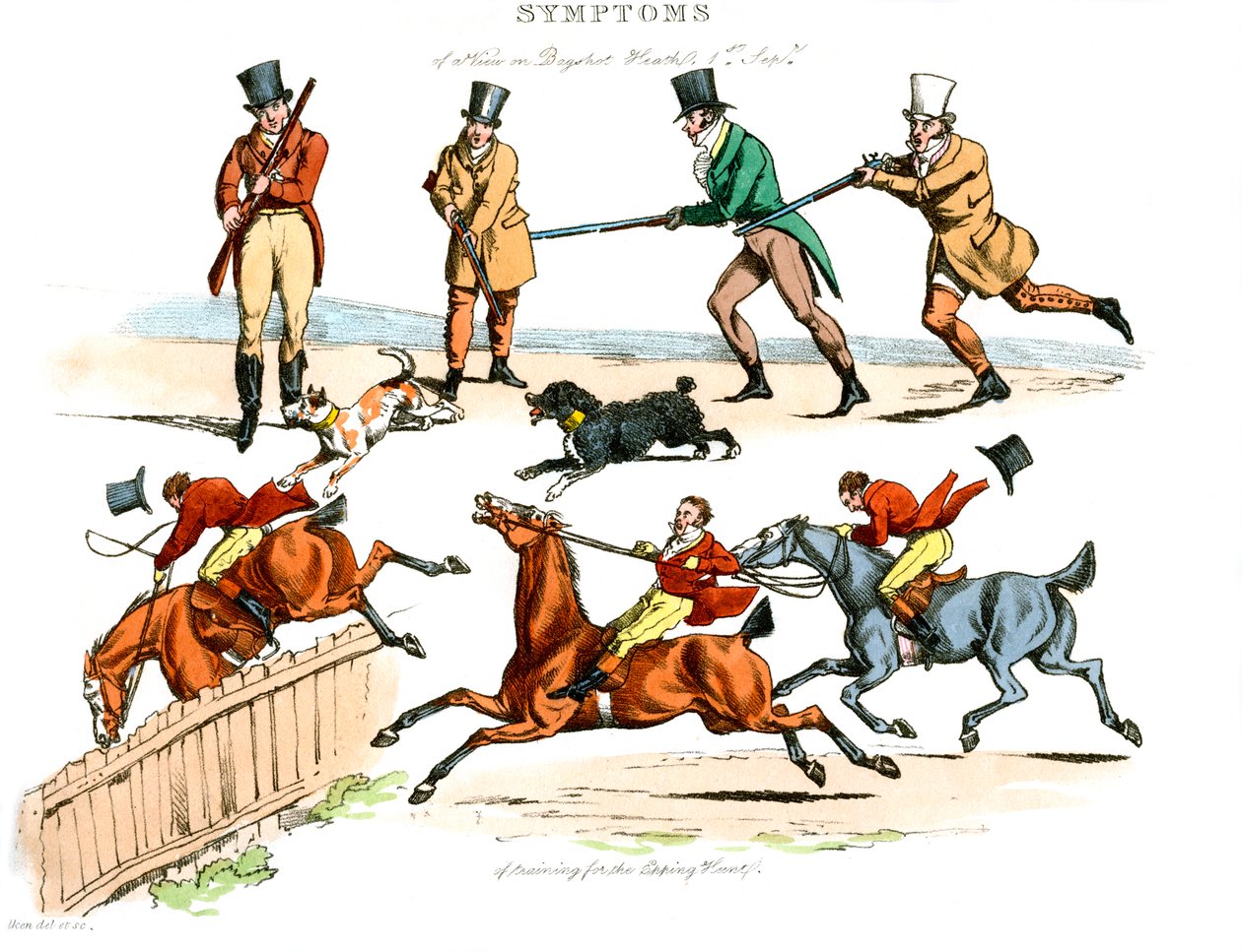 Sintomi di essere divertiti, 1822 da Henry Thomas Alken