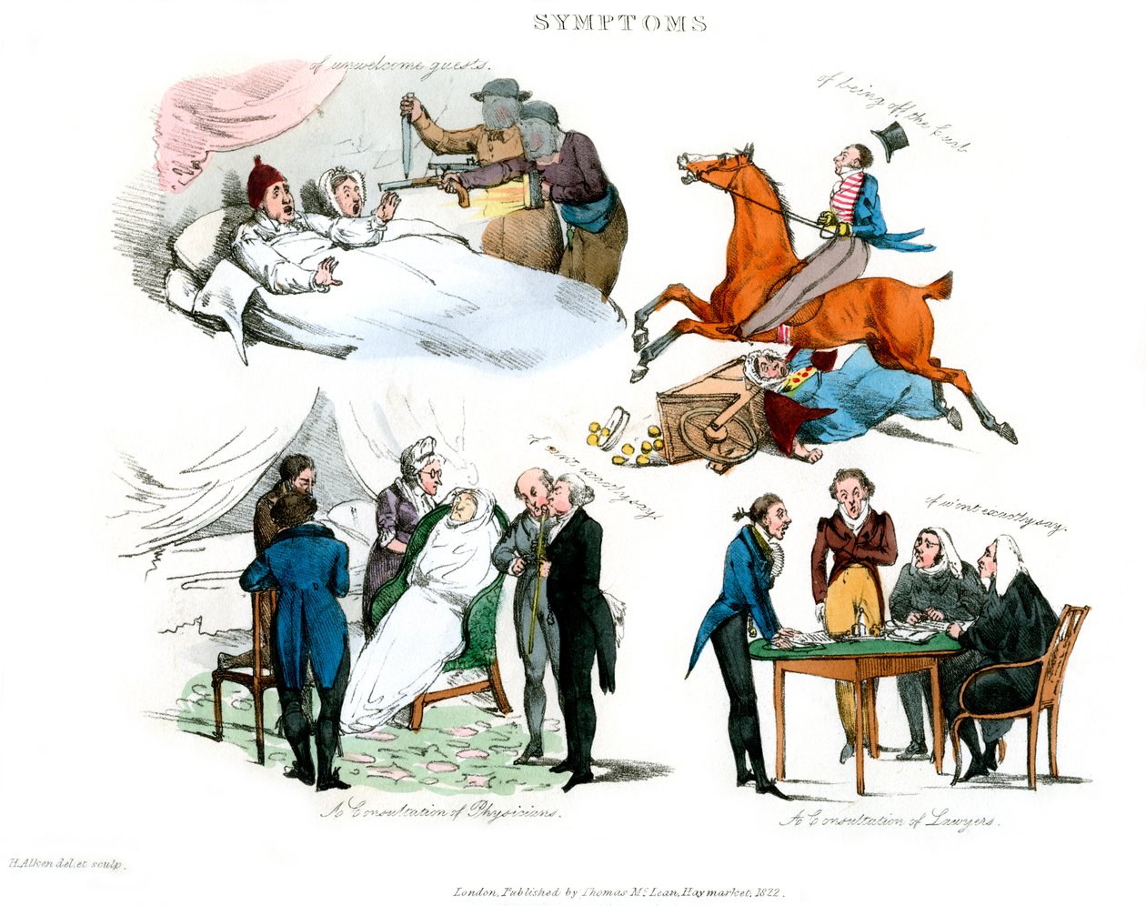 Sintomi di essere divertito, 1822 da Henry Thomas Alken