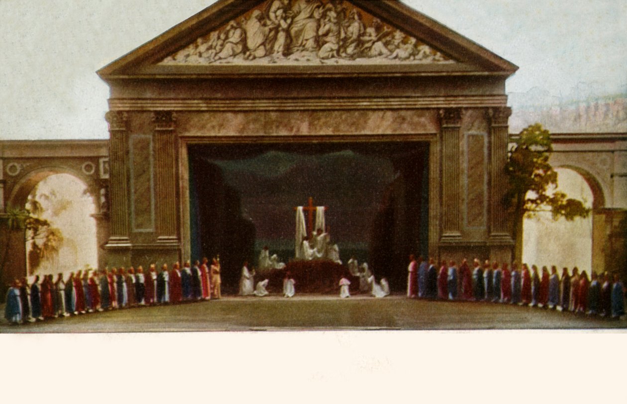 Venerazione della croce, con coro, 1922 da Henry Traut