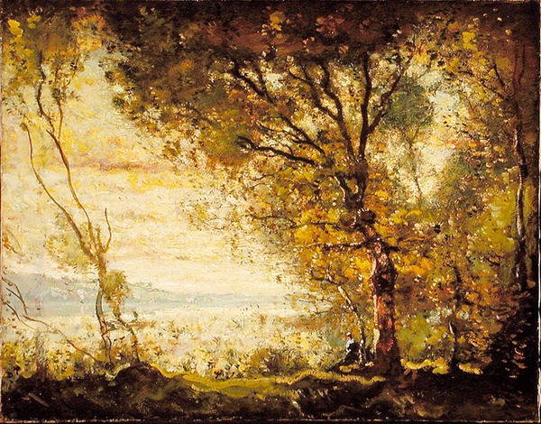 Tramonto sul fiume Mystic, Connecticut da Henry Ward Ranger