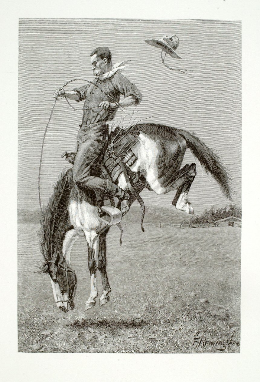 Un Bronco che si muove da Henry Wolf