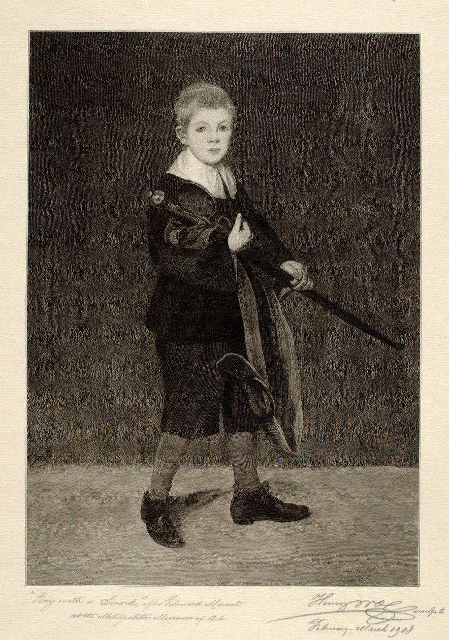 Ragazzo con spada da Henry Wolf