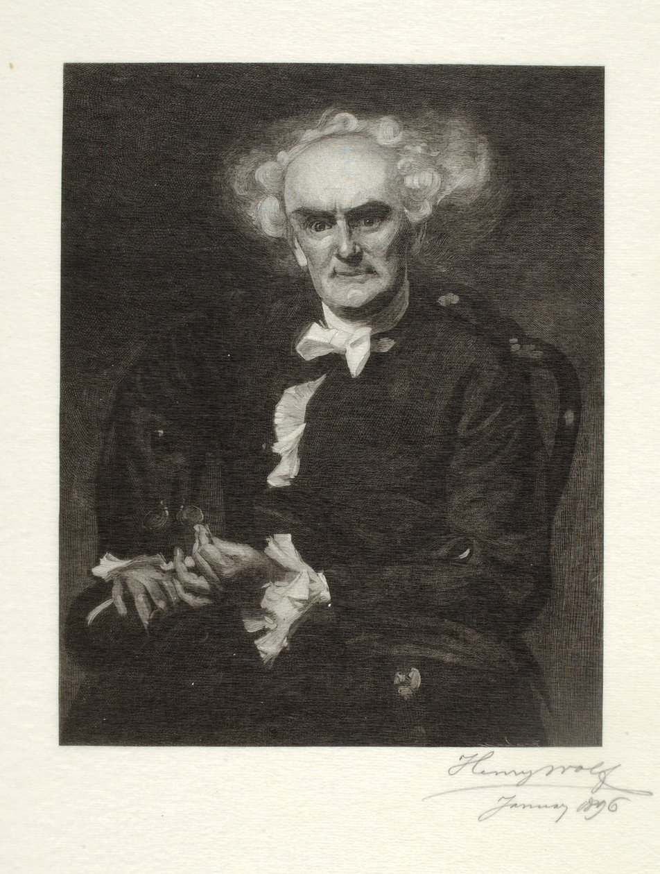 Joseph Jefferson nel ruolo del "Dottor Pangloss". da Henry Wolf