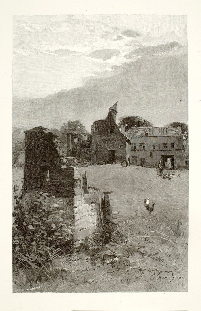 Le rovine di Hougomont da Henry Wolf
