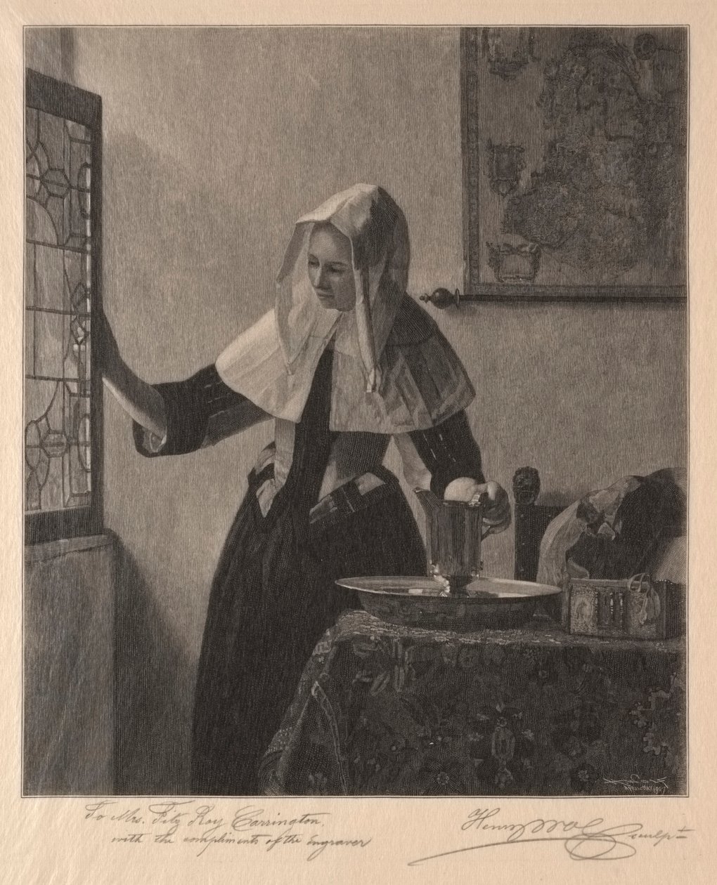 Giovane donna alla finestra da Henry Wolf