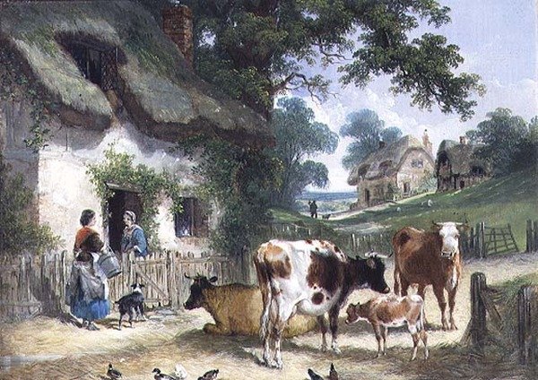 La Vecchia Fattoria, c.1841 da Henry and Charles (attr.to) Shayer