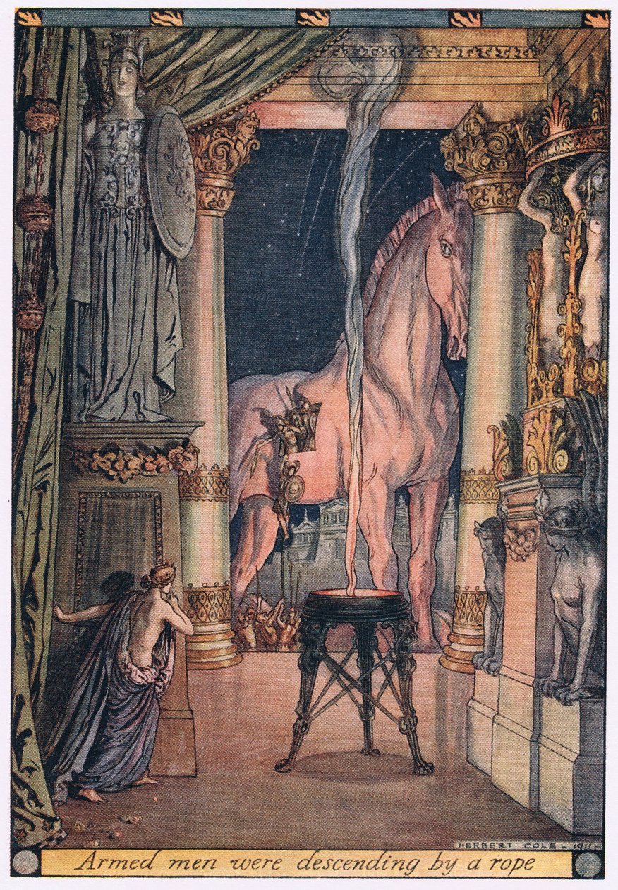 Uomini armati stavano scendendo con una corda da Herbert Cole