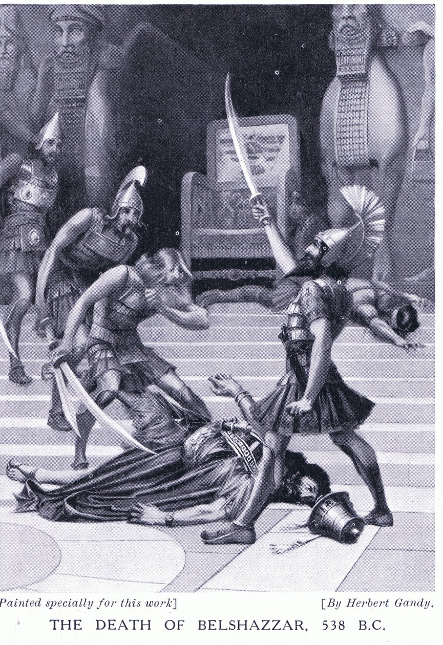 La morte di Baldassarre 538 a.C. da Herbert Gandy