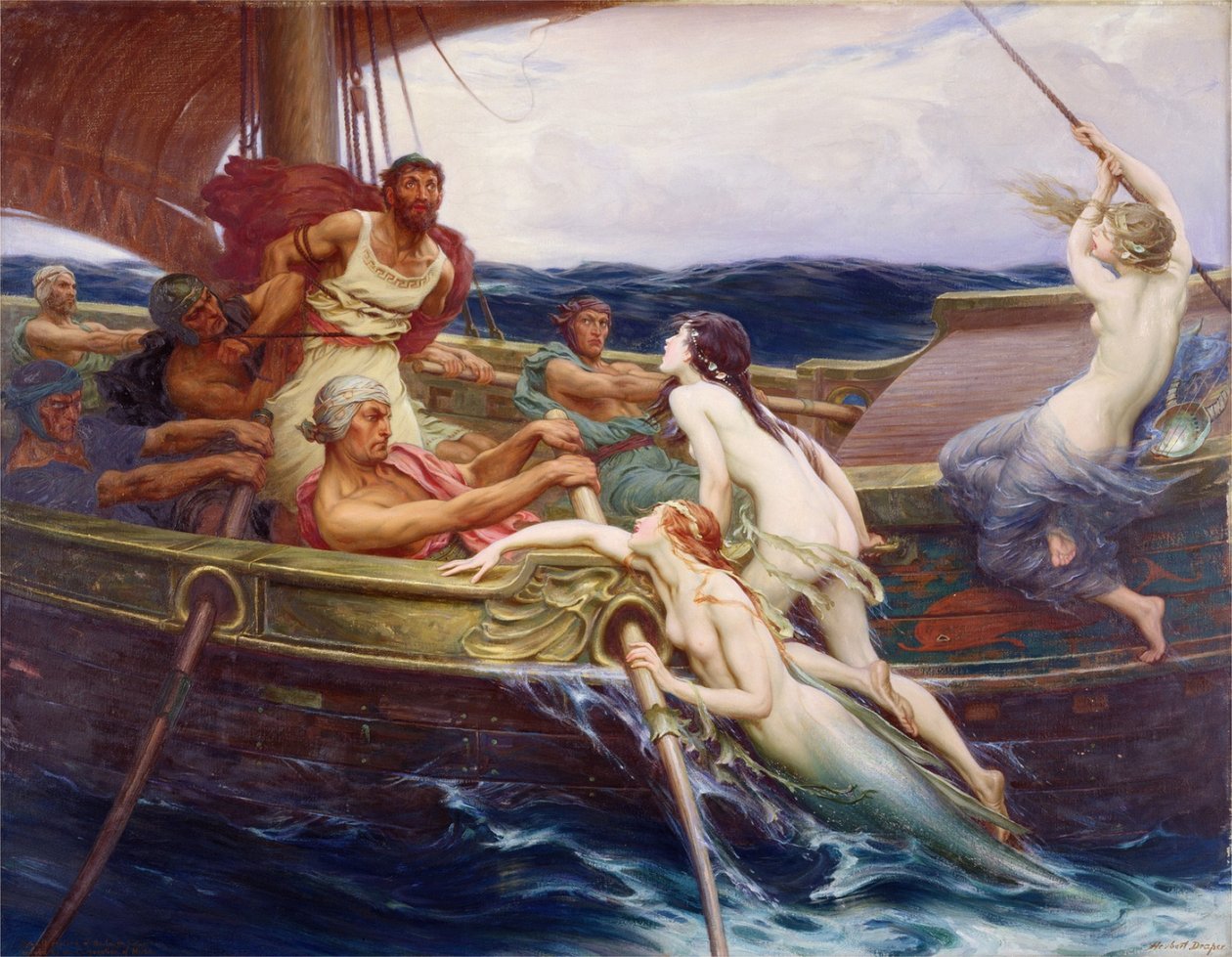 Ulisse e le Sirene da Herbert James Draper