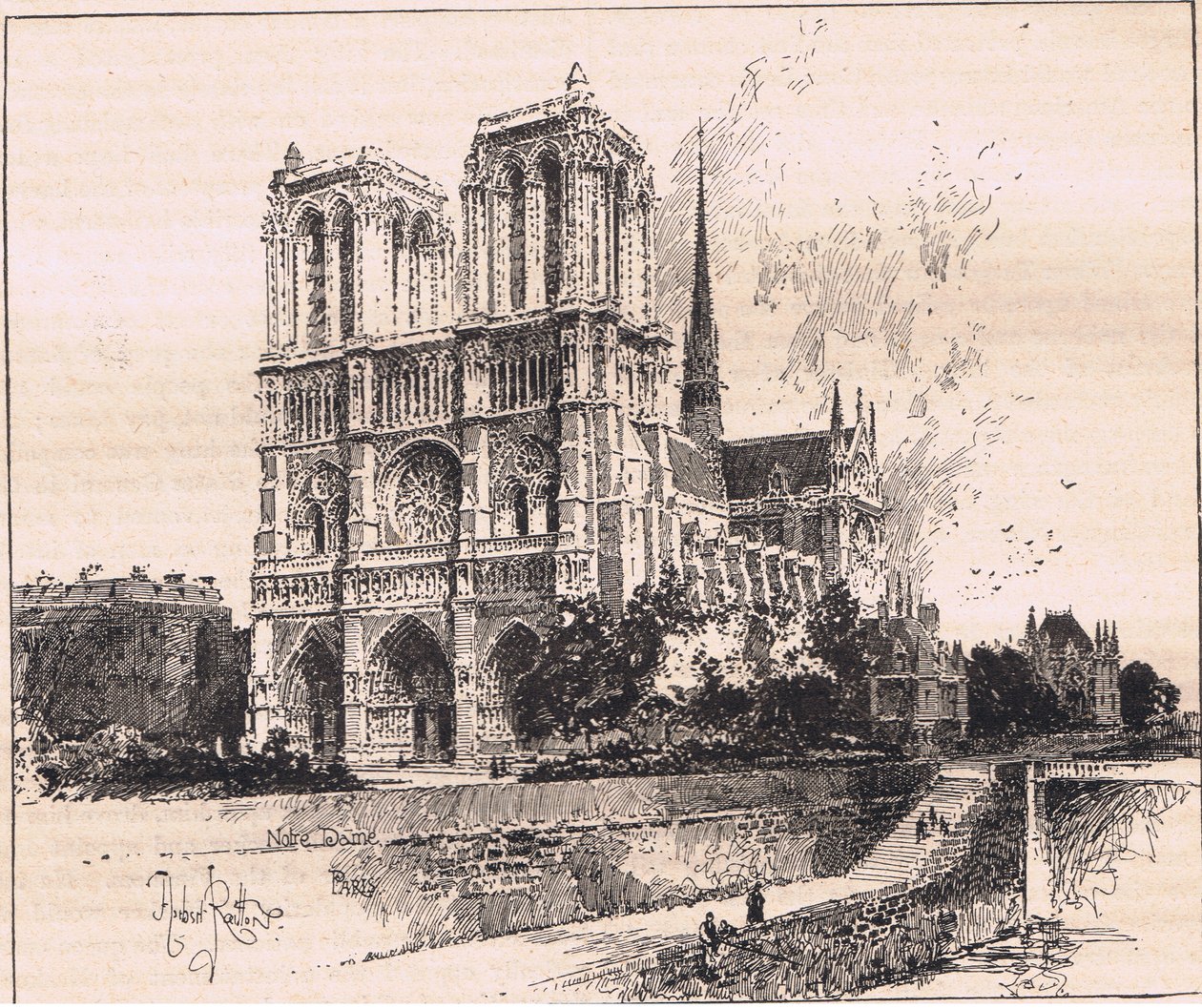 Notre Dame, Parigi da Herbert Railton