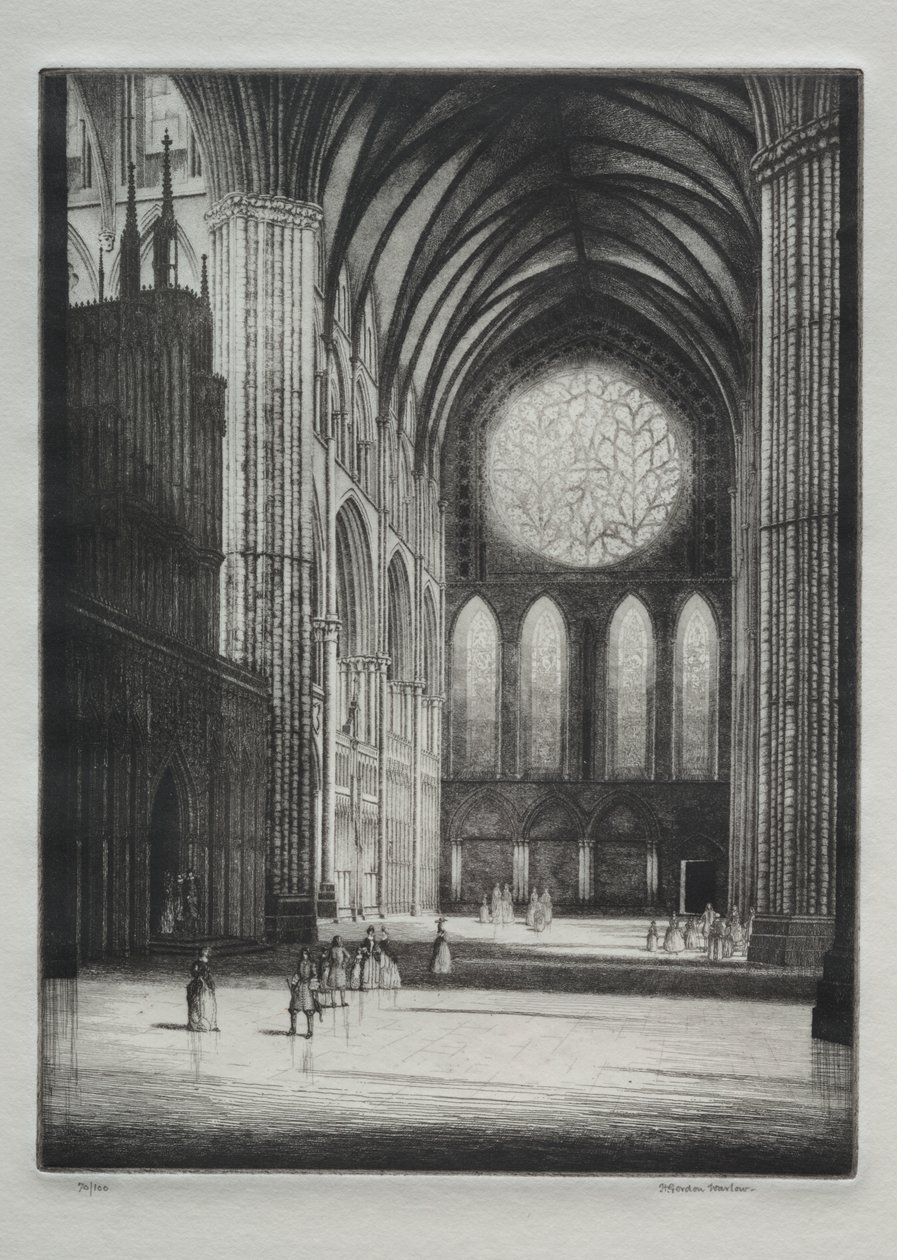 Cattedrale di Lincoln, Interno da Herbert Gordon Warlow