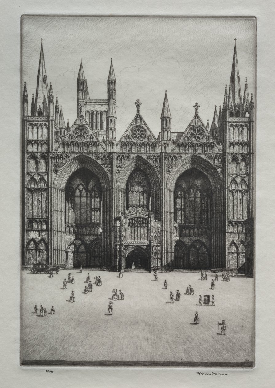 Cattedrale di Peterborough da Herbert Gordon Warlow