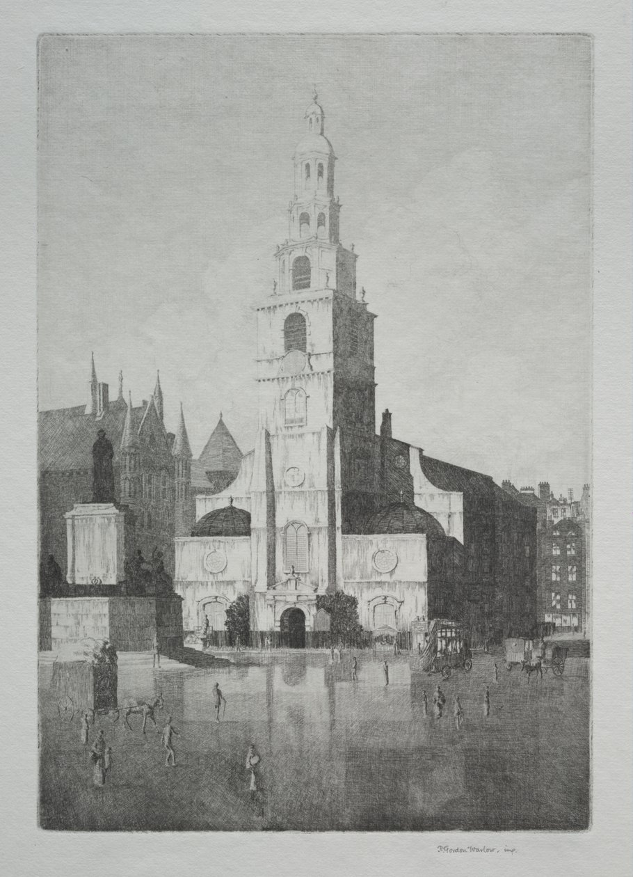San Clemente Danese, Strand, Londra da Herbert Gordon Warlow