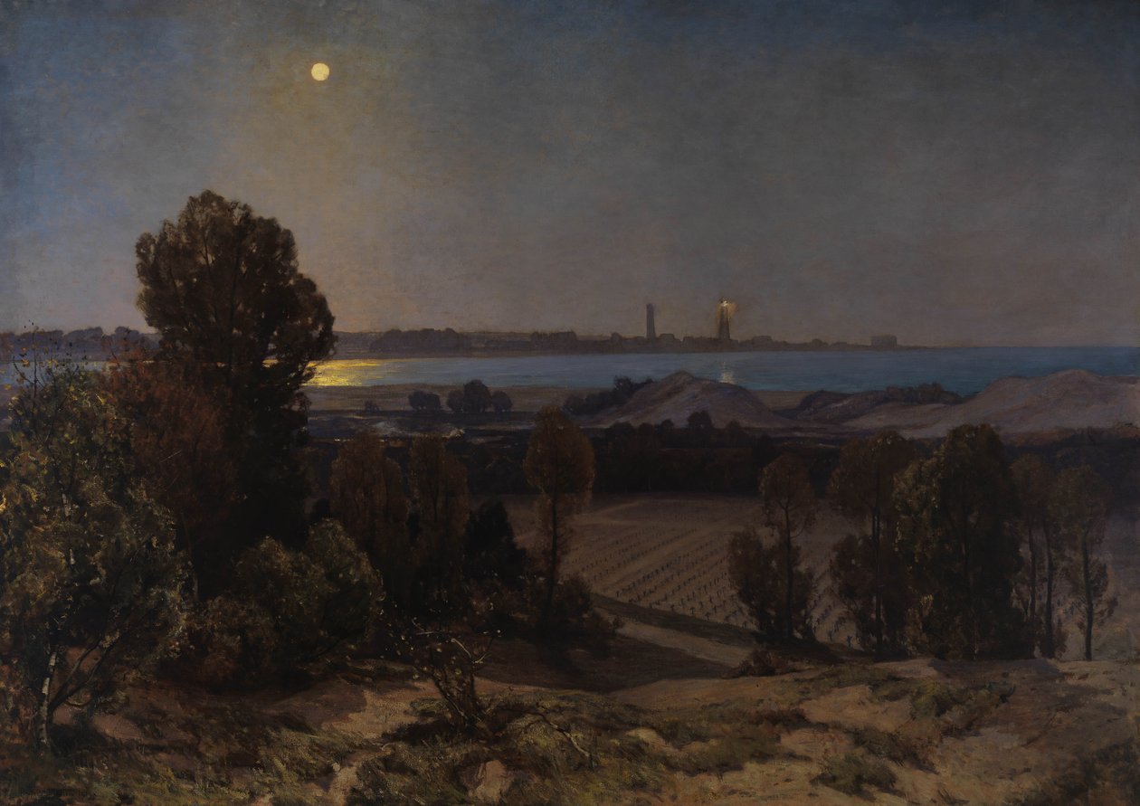 Il cimitero, Pas de Calais, 1919 da Herbert Hughes Stanton