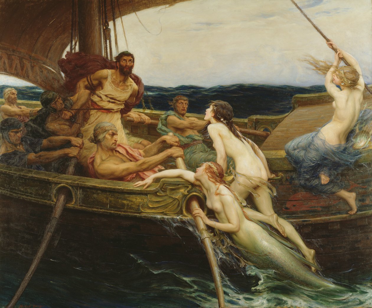 Ulisse e le sirene da Herbert James Draper
