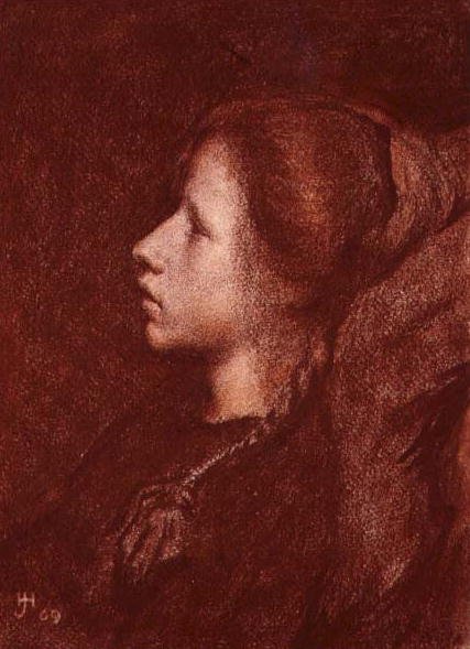 Studio di una Giovane Ragazza da Herbert Johnson Harvey
