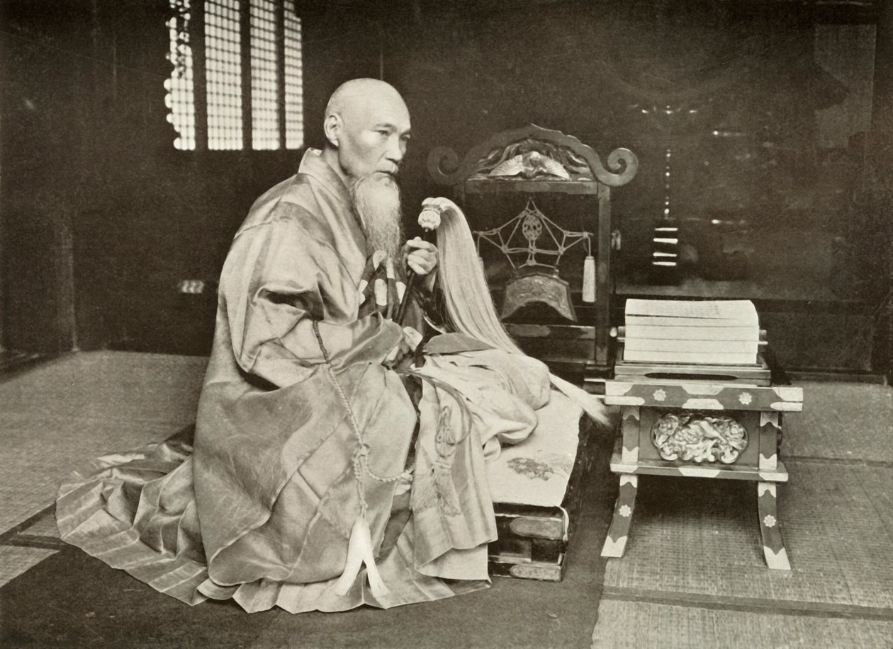 Un abate buddista, 1910 da Herbert Ponting