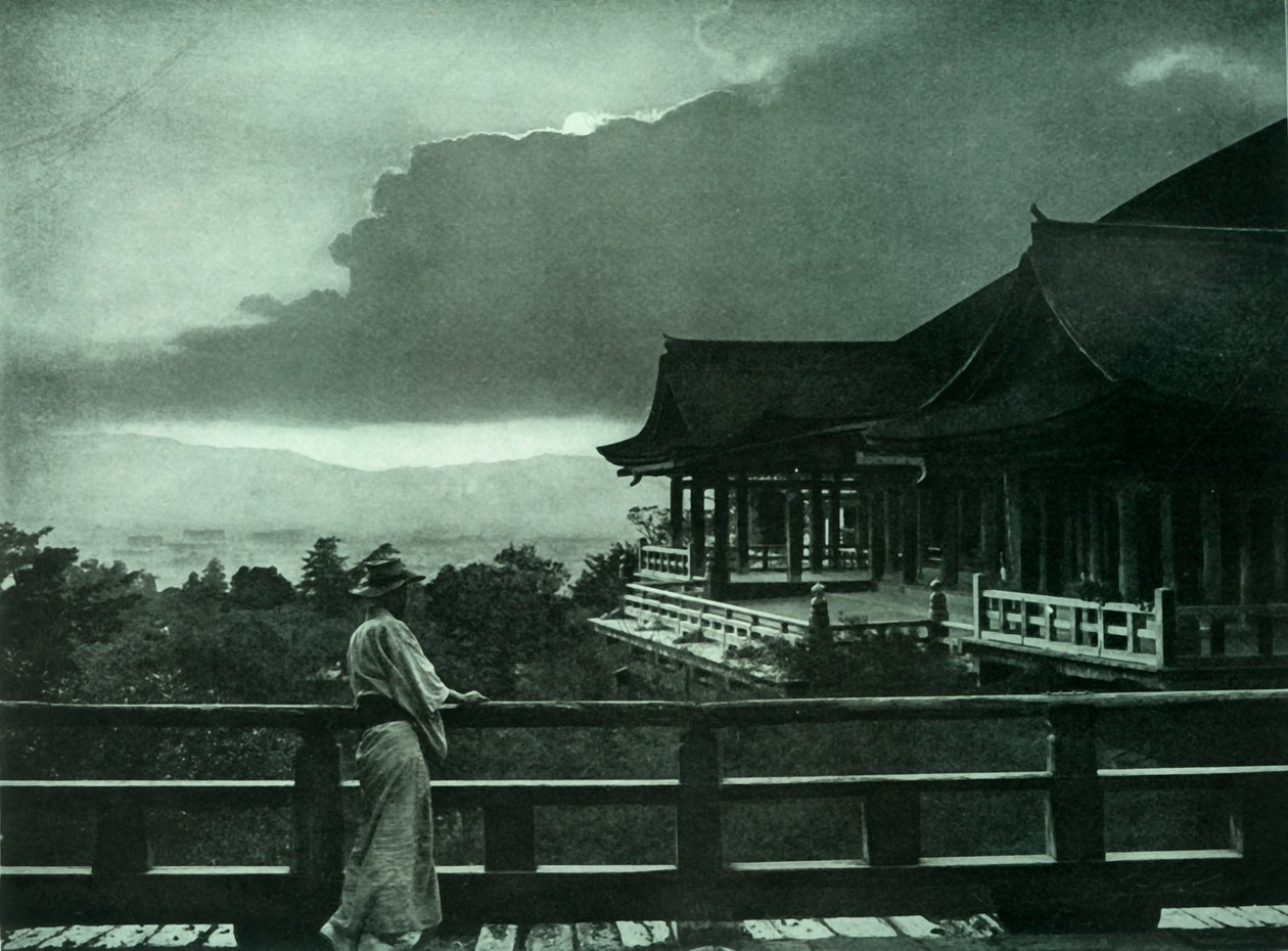 Chiaro di luna a Kiyomizu-Dera da Herbert Ponting