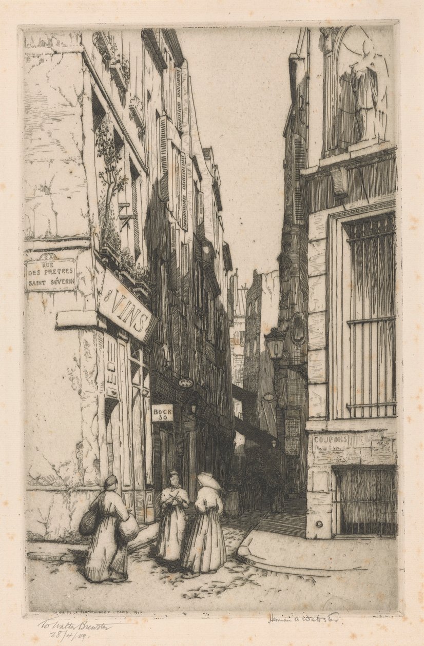 Rue de la Parcheminerie, Parigi da Herman Armour Webster