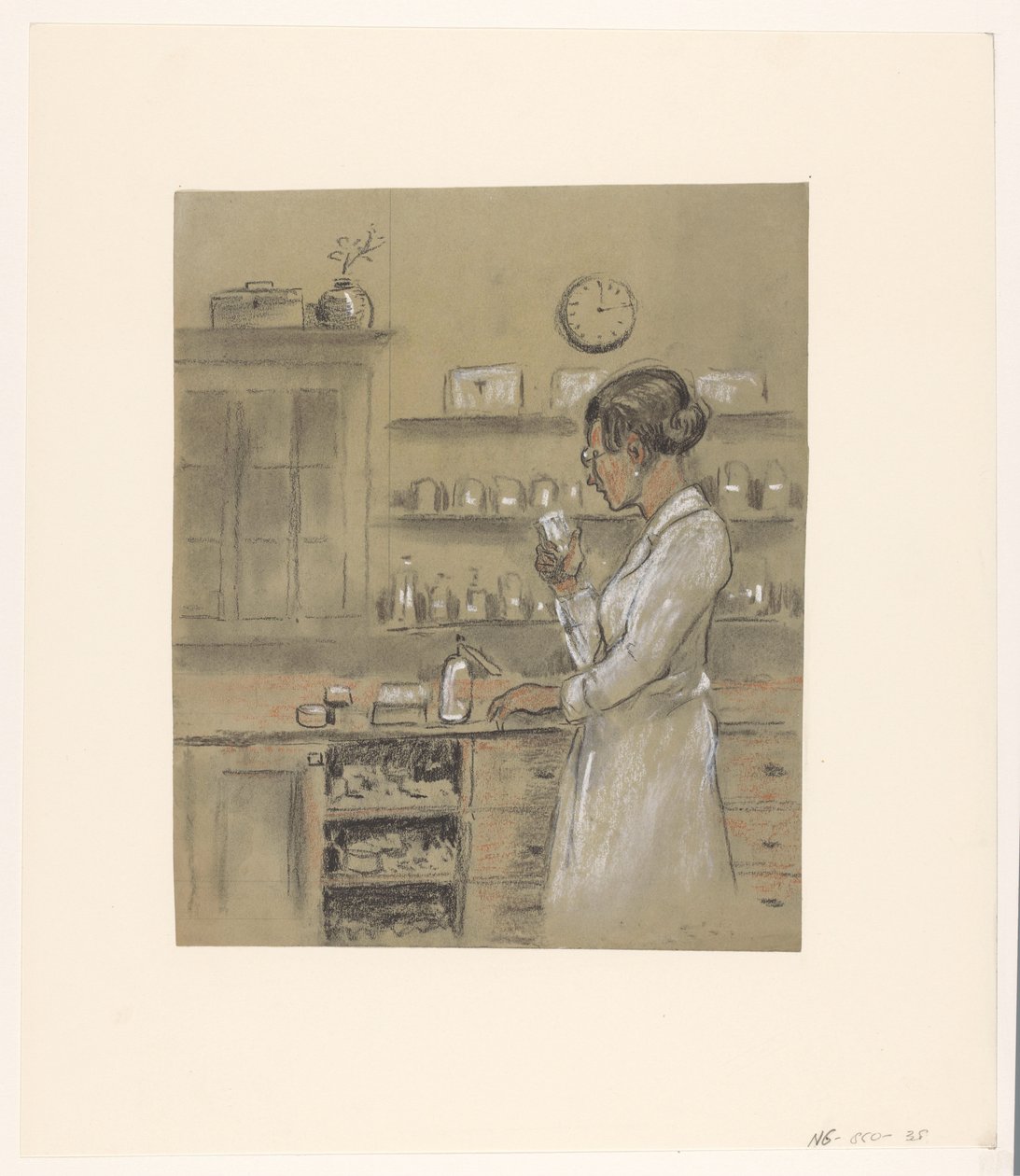 Donna in laboratorio da Herman Heijenbrock (possibly)