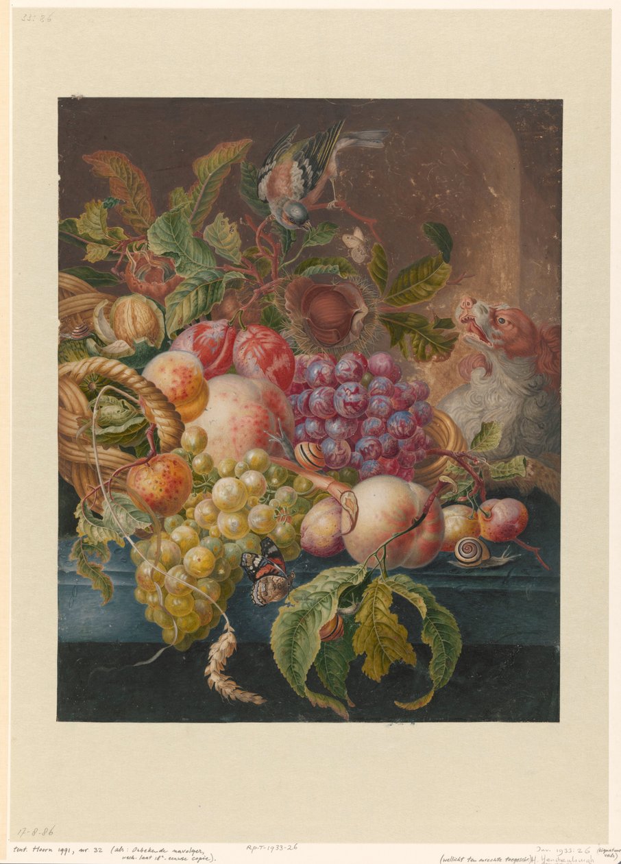 Natura morta con frutta da Herman Henstenburgh (possibly)