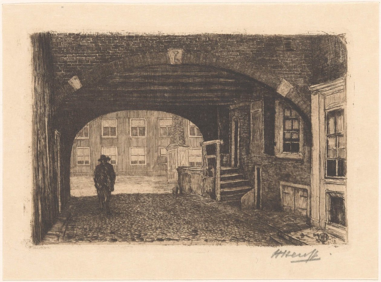 Porta di San Pietro ad Amsterdam da Herman Heuff (signed by artist)