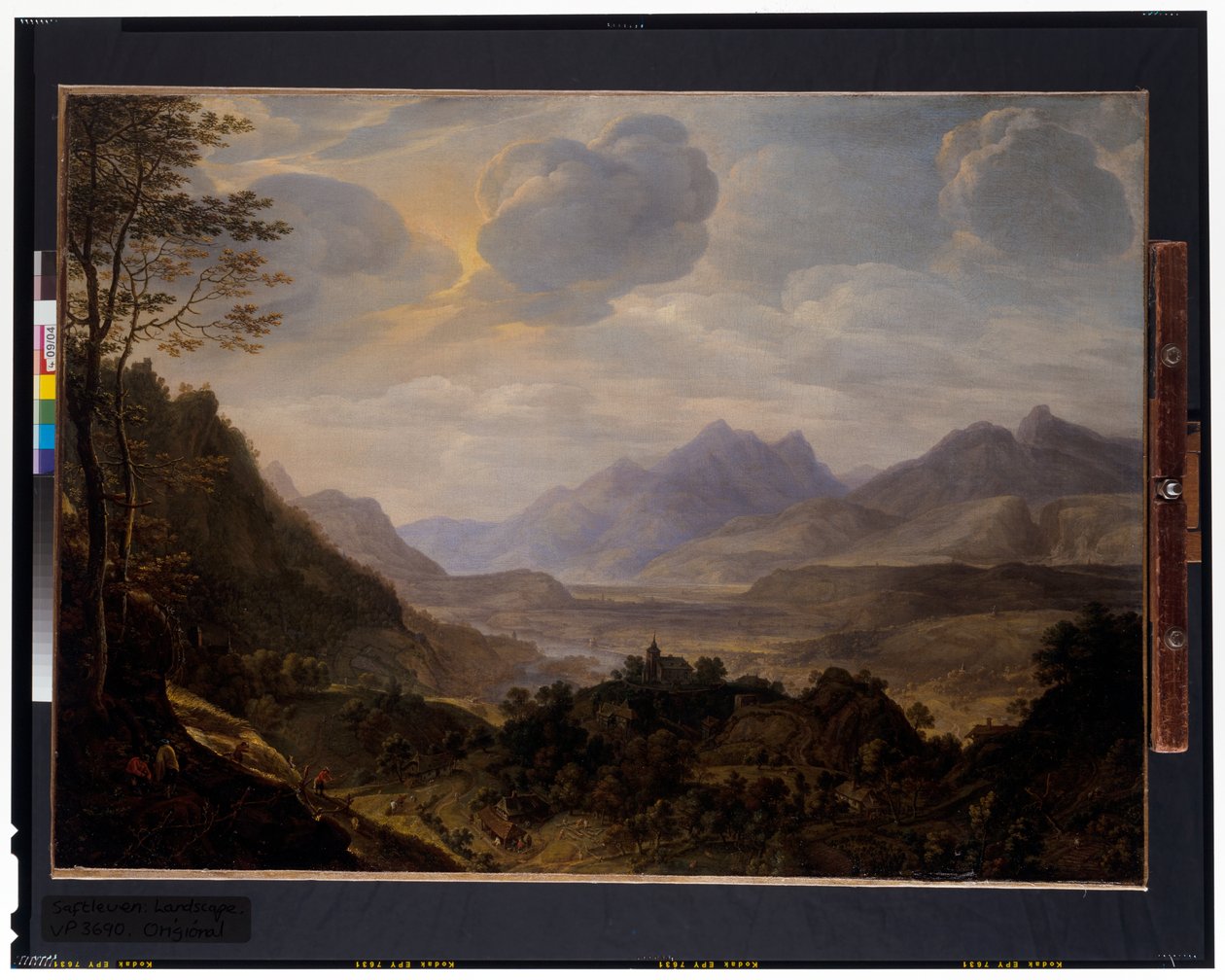 Un ampio paesaggio renano da Herman the Younger Saftleven