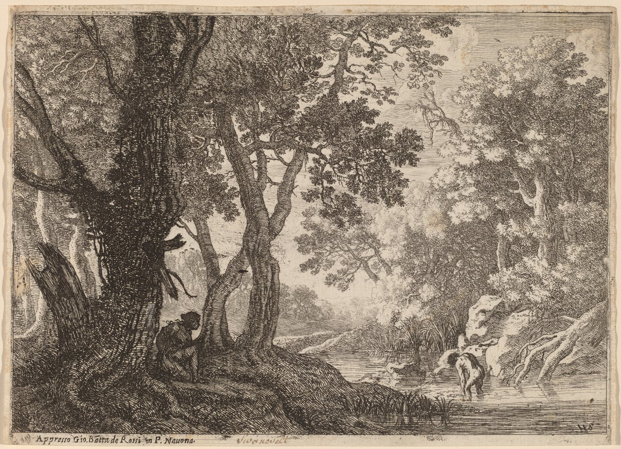 Salmacis e Ermafrodito da Herman van Swanevelt