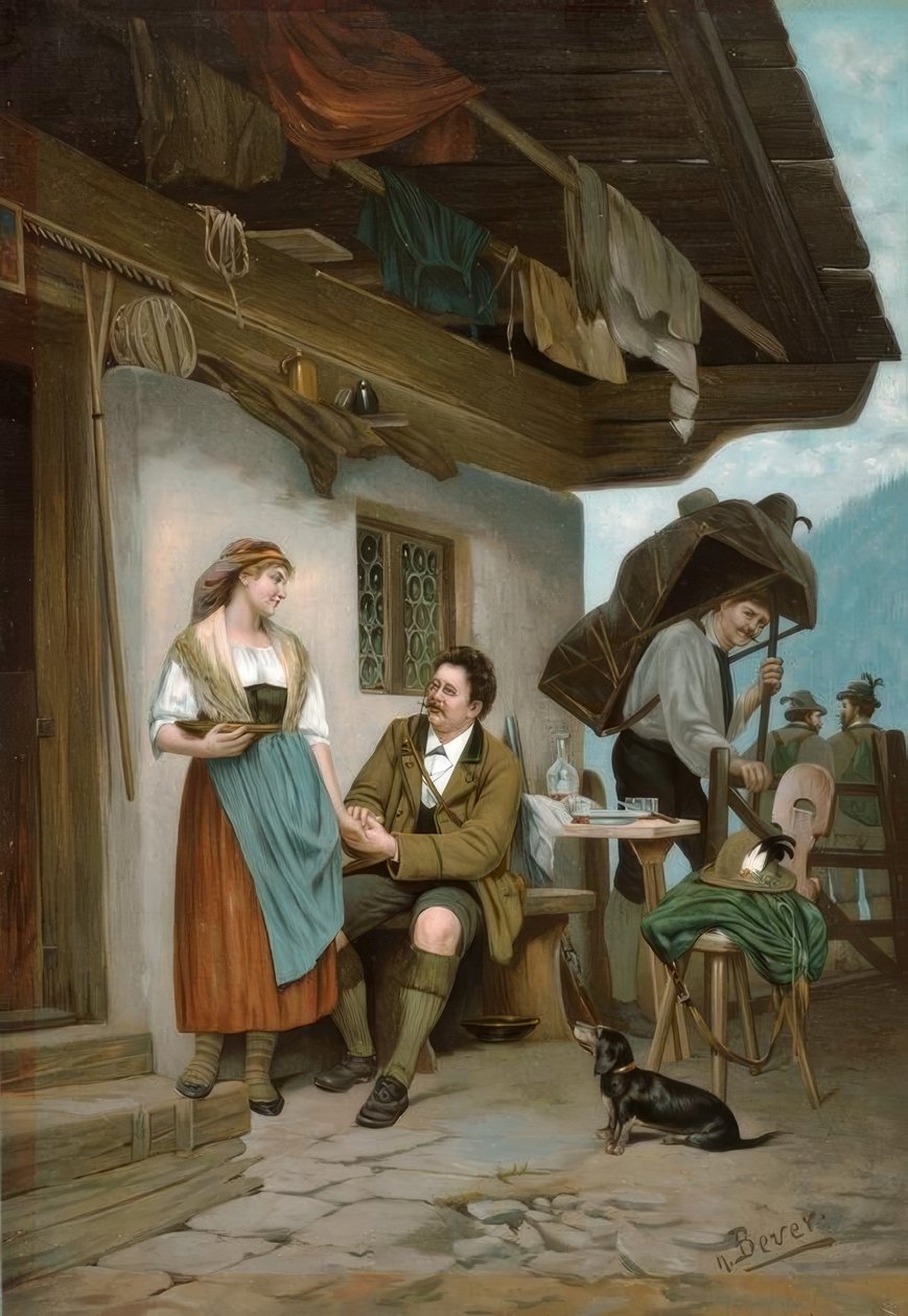 Villeggianti in montagna da Hermann Bever